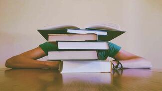 Student loan beneficiary rest in lecture room