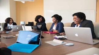 Women staff members at the BEE Chamber Head Office