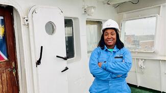 Beneliza Noarises, Quality controller for Erongo Marine.