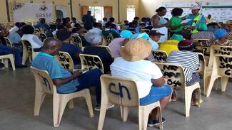 Sassa clients wait for officials assistance after system issues