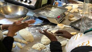 Zimele hospitality graduates doing practicals 