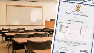 Matric certificate and classroom