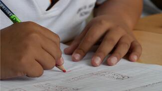 children doing mathematics work 
