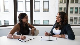Women studying human resource management 