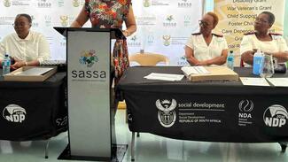 Sassa talking about grants