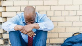 stressed unemployed South African 