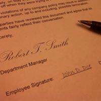 Employee-signed disciplinary written warning