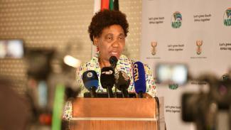 Angie Motshegka media briefing