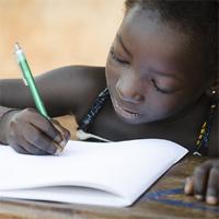 Child writing