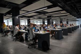 employees working