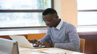 Student studying for may/july NSC exams