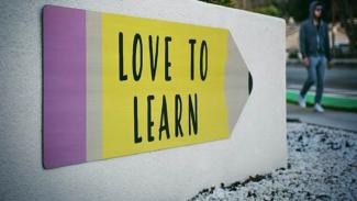 sign about reskilling staff